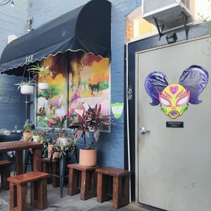 Patio at Chicana Vegana in Fullerton