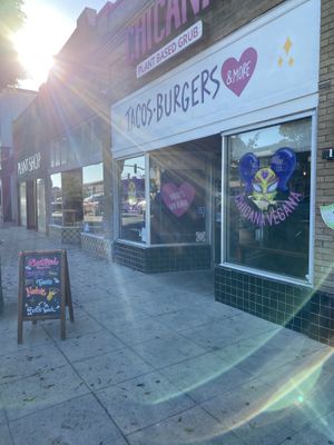 Curb side view  at Chicana Vegana in Fullerton