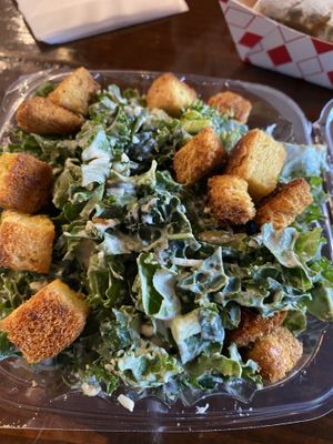 The Caesar salad was very good  at Chicana Vegana in Fullerton