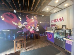 Inside of the restaurant. Nice and cleann  at Chicana Vegana in Fullerton