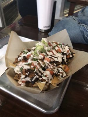 These nachos were so good! I didn’t leave a crumb!   at Chicana Vegana in Fullerton