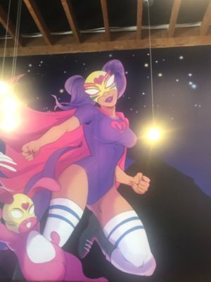 Awesome artwork at Chicana Vegana in Fullerton