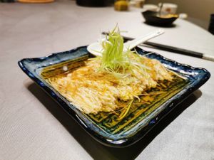 Ordered a lot that night. I don’t remember what this is. Bean curd I think.  at Shàn Guǒ Táng - 善菓堂 in Zhubei