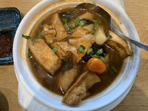 Braised Tofu with bamboo shoots ! Must try  at Shàn Guǒ Táng - 善菓堂 in Zhubei