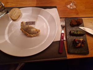 My own ready empanada + sides (vegan) at The Argentine Experience in Buenos Aires