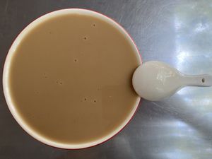 Extra-rich rice milk with sesame (特濃米漿) at ĒMíTuóFó Ài Nǐ Ō 阿彌陀佛愛你喔 in Taichung