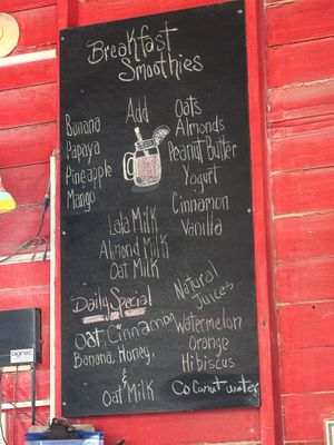   at Paradiso Cafe in Caye Caulker