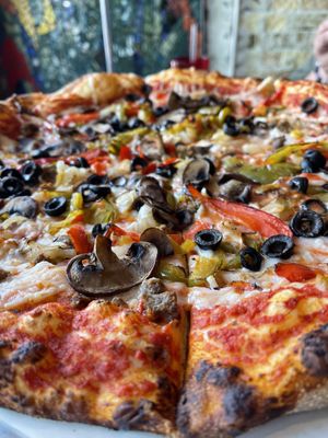 Vegan supreme at Fat Daddy's Pizzeria in Provo