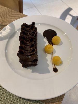 Chocolate cake at Green Friday in Shanghai