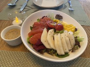 Grapefruit pear salad at Green Friday in Shanghai