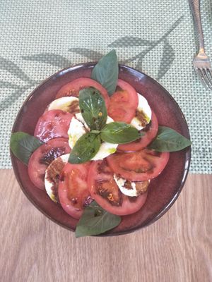 Caprese salad at Green Friday in Shanghai