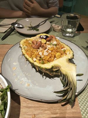 Pineapple Fried Rice. at Green Friday in Shanghai