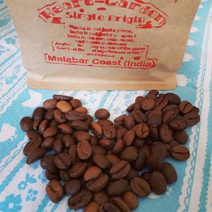 Their coffee is really nice, from India. Bought a packet for at home! at Heart-Garden Waffles & Coffee in Amsterdam