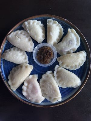 Vegan sample dish   at Tata's Pierogi in Elk Grove Village