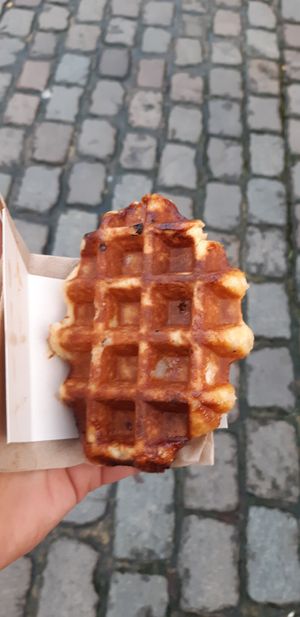 Waffle at IceLab NiceCream Creations in Antwerpen