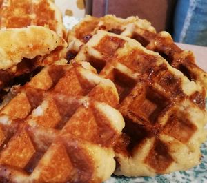 Vegan, biological waffles at IceLab NiceCream Creations in Antwerpen
