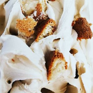 amaretto gelato at IceLab NiceCream Creations in Antwerpen