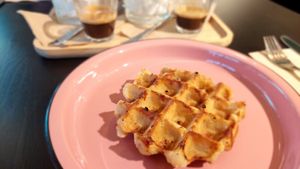 Luikse waffle at IceLab NiceCream Creations in Antwerpen