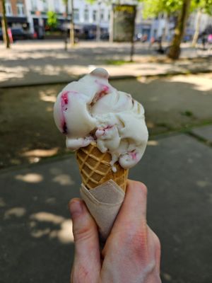 Cheesecake, one scoop. at IceLab NiceCream Creations in Antwerpen