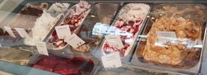Some of the available flavours. at IceLab NiceCream Creations in Antwerpen