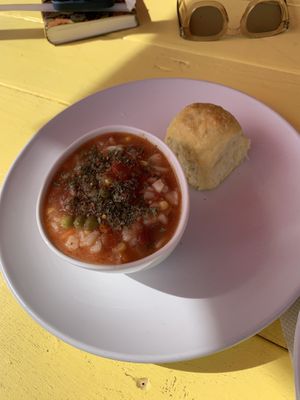 The best soup.  at Root 66 Cafe in Santa Fe