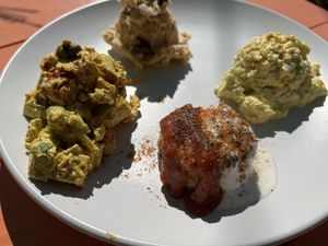 Put Stop sampler platter    at Root 66 Cafe in Santa Fe