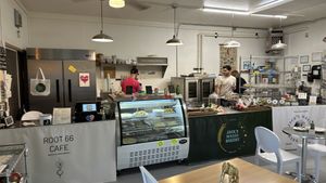 Counter service   at Root 66 Cafe in Santa Fe