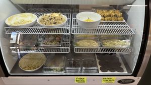 Savory items +a few sweeties  at Root 66 Cafe in Santa Fe