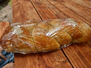 VEGAN challah! at Root 66 Cafe in Santa Fe