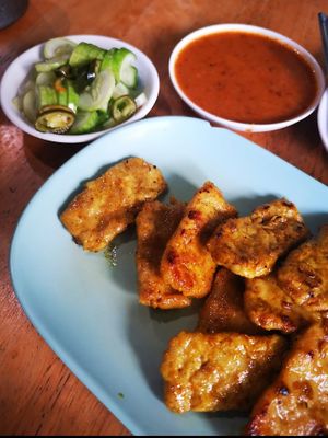 Vegetarian Pork Satay at VeggieJ - อาหารเจสะพานหัน in Bangkok