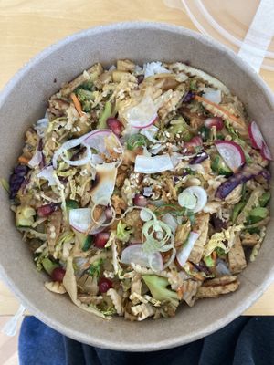 Sunset stir fry at KOA Bistro & Bar in Ljubljana