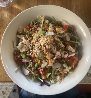 Tofu poke salad at KOA Bistro & Bar in Ljubljana