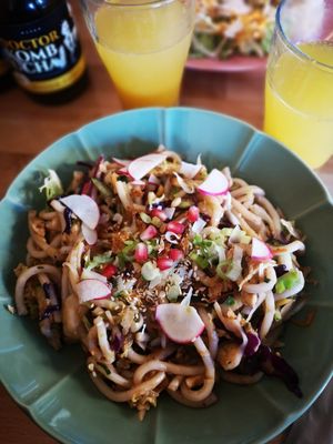 Paniolo udon at KOA Bistro & Bar in Ljubljana