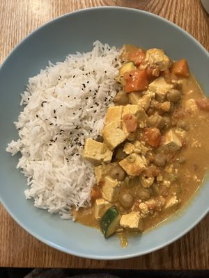 tofu curry  at KOA Bistro & Bar in Ljubljana
