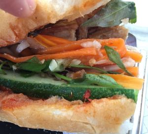 fillings at Banh Mi Chay Nha Trang in Hoi An