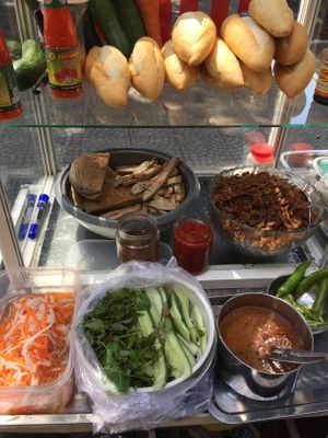 ingredients at Banh Mi Chay Nha Trang in Hoi An