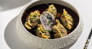 Dumplings at Koukoumi Hotel in Mykonos