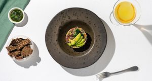 Light Vegan lunch at Koukoumi Hotel in Mykonos