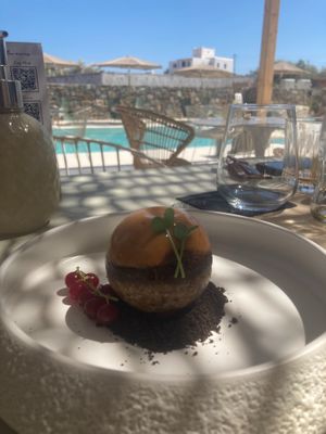 Praline and peanut butter. at Koukoumi Hotel in Mykonos