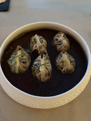 Dinner dumplings at Koukoumi Hotel in Mykonos