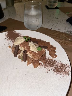 Deconstructed tiramisu at Koukoumi Hotel in Mykonos
