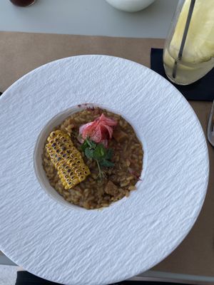 Japanese risotto  at Koukoumi Hotel in Mykonos