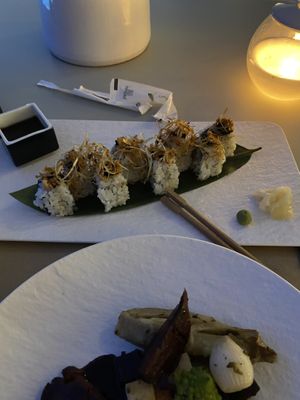 Sushi roll   at Koukoumi Hotel in Mykonos