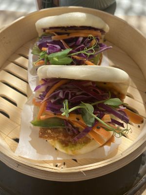 Bao buns   at Koukoumi Hotel in Mykonos