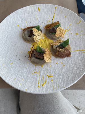 Ravioli   at Koukoumi Hotel in Mykonos