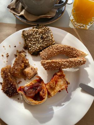 Breakfast  at Koukoumi Hotel in Mykonos