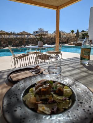 Seating.. at Koukoumi Hotel in Mykonos