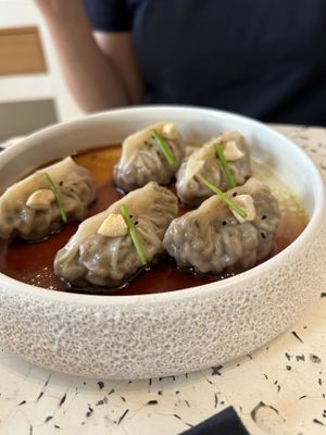 Insanely good dumplings   at Koukoumi Hotel in Mykonos
