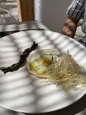 "Fried egg”  at Koukoumi Hotel in Mykonos