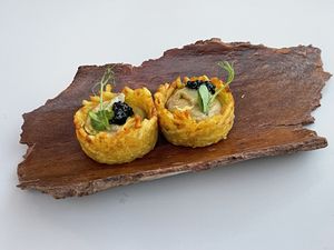 Amuse bouche   at Koukoumi Hotel in Mykonos